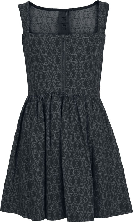 Robe courte Gothic de KIHILIST by KILLSTAR - Mortalis Mini Dress - XS à 4XL - pour Femme - noir - KIHILIST by KILLSTAR