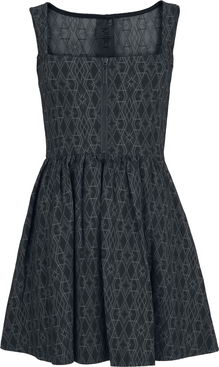 Robe courte Gothic de KIHILIST by KILLSTAR - Mortalis Mini Dress - XS à 4XL - pour Femme - noir - KIHILIST by KILLSTAR