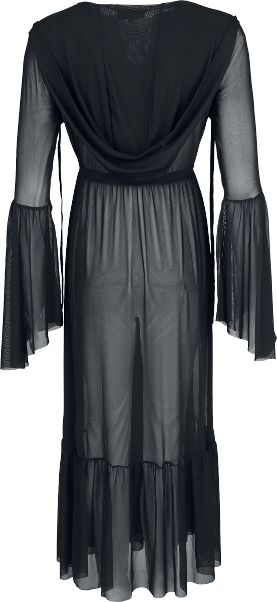 Gilets & Ponchos Gothic de Gothicana by EMP - Vailed in Darkness Dramatic Hooded Duster - S à XXL - pour Femme - noir - Gothicana by EMP - View 2