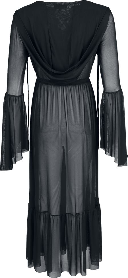 Gilets & Ponchos Gothic de Gothicana by EMP - Vailed in Darkness Dramatic Hooded Duster - S à XXL - pour Femme - noir - Gothicana by EMP - View 2