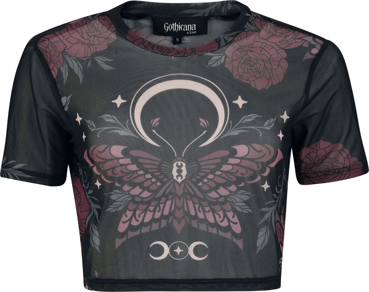 T-Shirt Manches courtes Gothic de Gothicana by EMP - Mystical Woods - L à XXL - pour Femme - multicolore - Gothicana by EMP