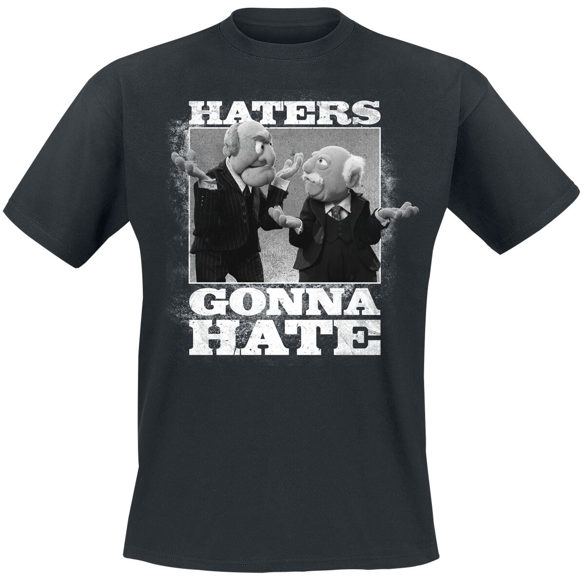 T-Shirt Manches courtes  de Le Muppet Show - Haters Gonna Hate - M à XXL - pour Homme - noir - Le Muppet Show