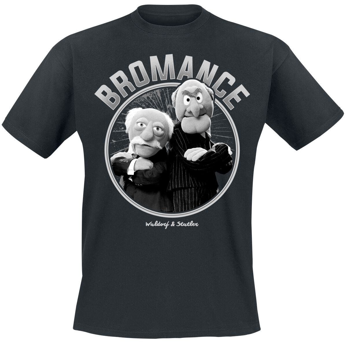 T-Shirt Manches courtes  de Le Muppet Show - Bromance - M à XL - pour Homme - noir - Le Muppet Show