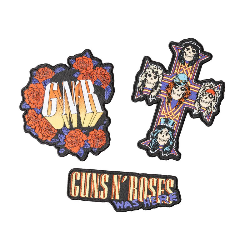 Patch  de Guns N' Roses - Patches 3-er Set Guns N' Roses - pour Unisexe - Standard - Guns N' Roses