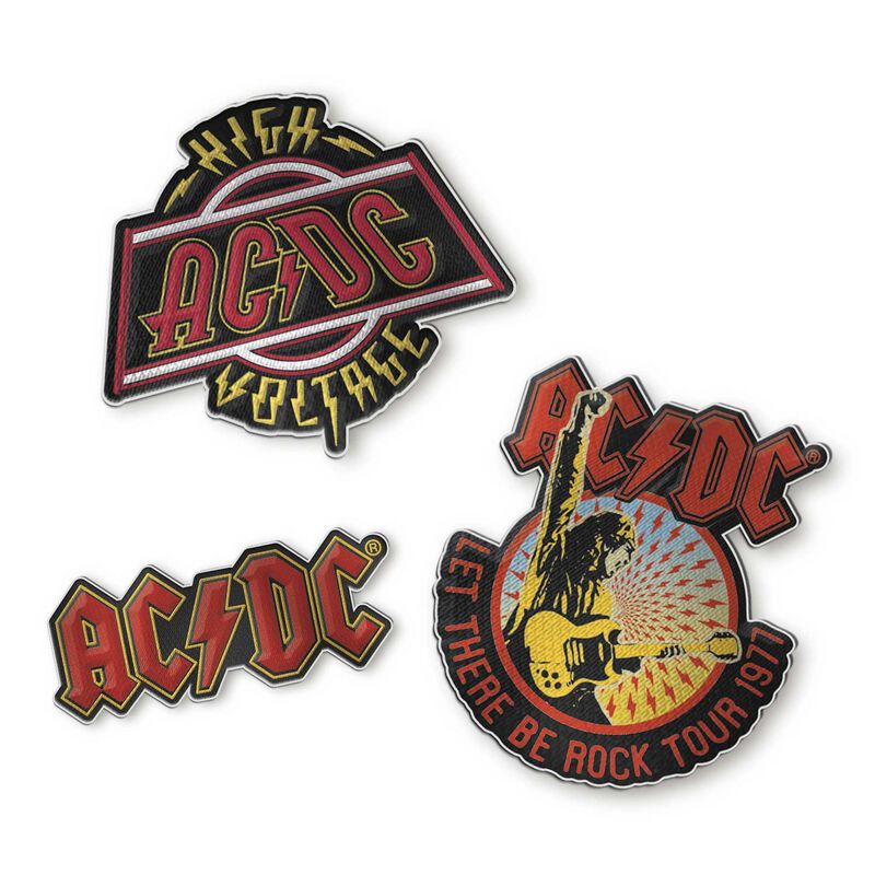 Patch  de AC/DC - Patches 3-er Set AC/DC - pour Unisexe - Standard - AC/DC