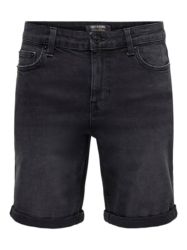 Short  de ONLY and SONS - ONSPLY BOX PIM - Short en Jean - M - pour Homme - noir - ONLY and SONS