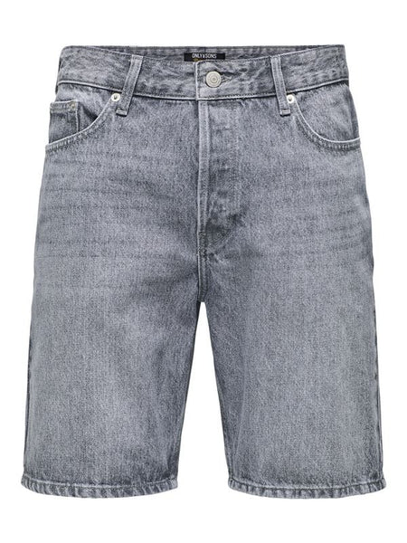 Short  de ONLY and SONS - ONSEDGE MG 2042 TAI NOOS - Short en Jean - S à XXL - pour Homme - gris - ONLY and SONS