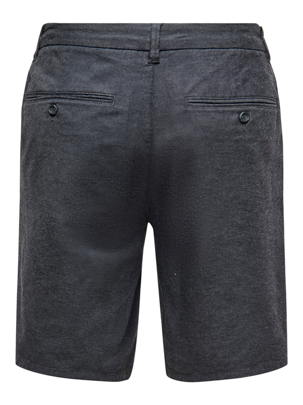 Short  de ONLY and SONS - ONSMARK 0011 COTTON NOOS - Short en Lin - S à XXL - pour Homme - noir - ONLY and SONS - View 2
