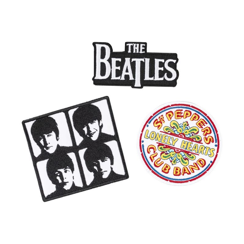 Patch  de The Beatles - Patches 3-er Set The Beatles - pour Unisexe - Standard - The Beatles