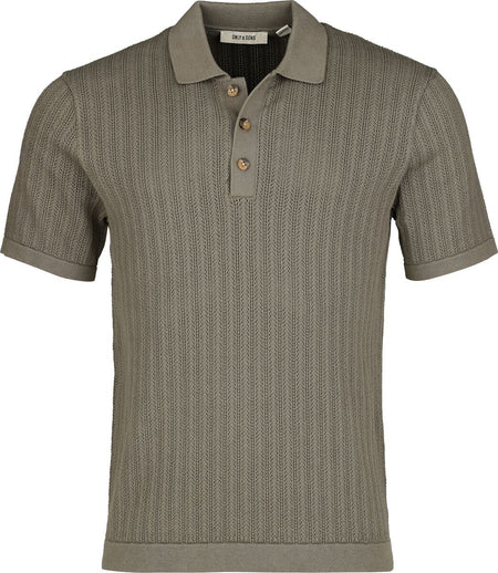 Polo  de ONLY and SONS - ONSMOON REG 12 SS POLO KNIT NOOS - S à XXL - pour Homme - olive - ONLY and SONS