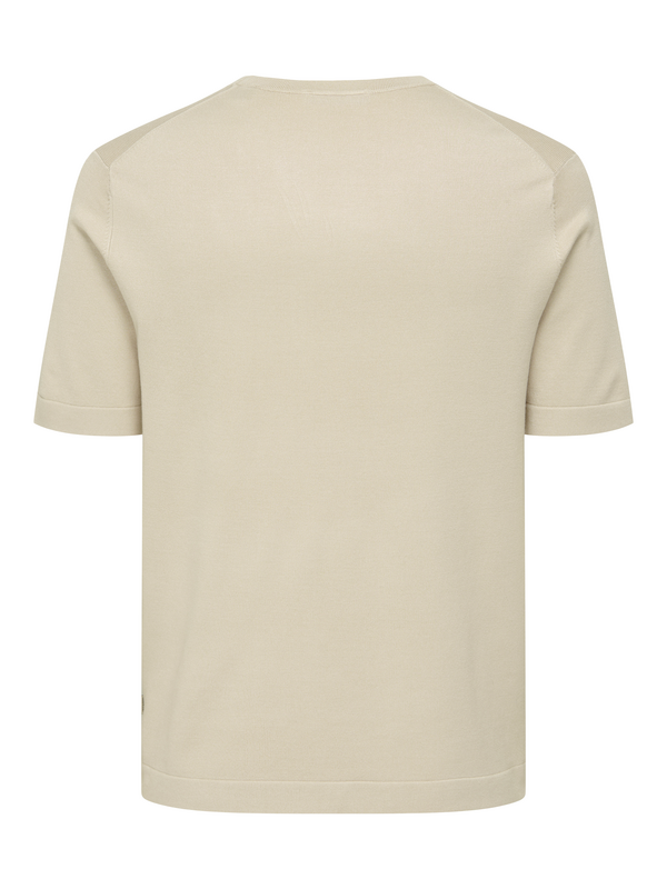 T-Shirt Manches courtes  de ONLY and SONS - ONSWYLER LIFE REG 14 SS KNIT NOOS - S à XXL - pour Homme - beige - ONLY and SONS - View 2