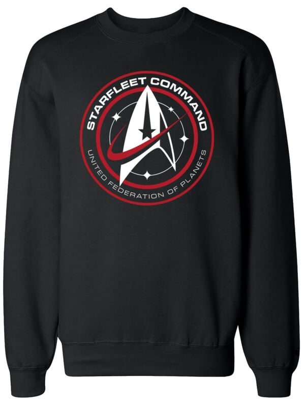 Sweat-shirt  de Star Trek - Starfleet Command - S à XXL - pour Homme - noir - Star Trek