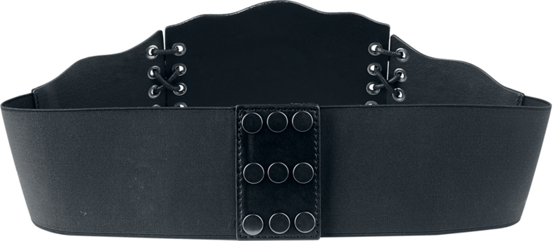 Ceinture Gothic de Gothicana by EMP - Mystical Woods Bestickter Taillengürtel mit Schnürung - pour Femme - noir - Gothicana by EMP - View 2