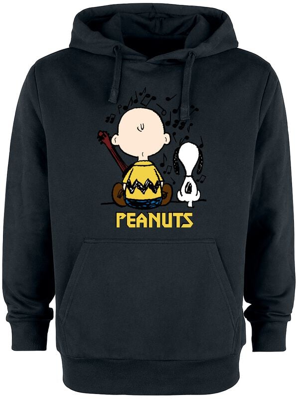 Sweat-shirt à capuche  de Snoopy - Charlie Brown & Snoopy - S à XXL - pour Homme - noir - Snoopy