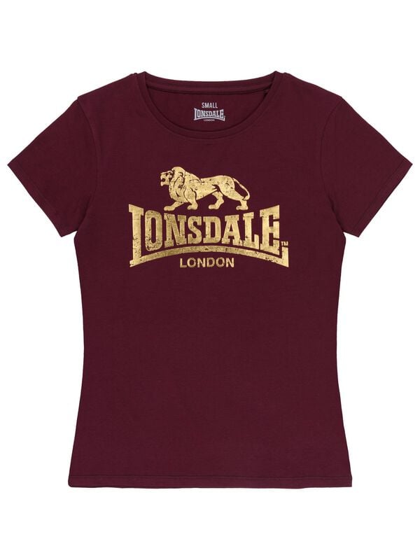 T-Shirt Manches courtes  de Lonsdale London - Bantry - XS à XXL - pour Femme - bordeaux - Lonsdale London