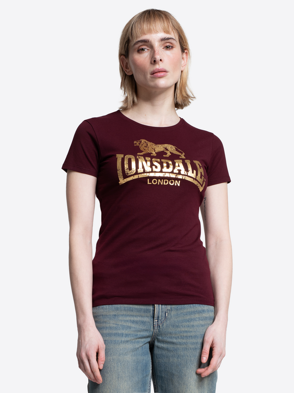 T-Shirt Manches courtes  de Lonsdale London - Bantry - XS à XXL - pour Femme - bordeaux - Lonsdale London - View 2