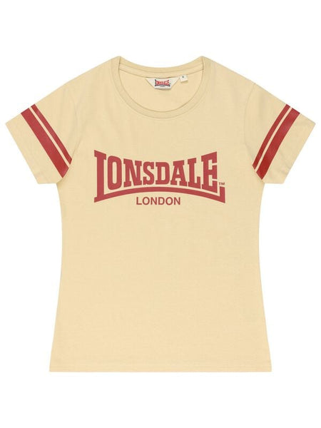 T-Shirt Manches courtes  de Lonsdale London - KILLEGRAY - XS à XXL - pour Femme - beige - Lonsdale London