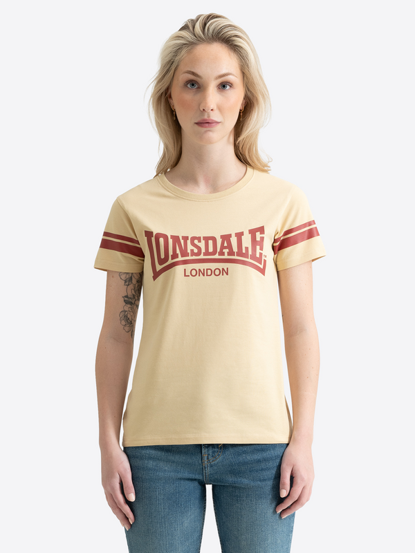 T-Shirt Manches courtes  de Lonsdale London - KILLEGRAY - XS à XXL - pour Femme - beige - Lonsdale London - View 2