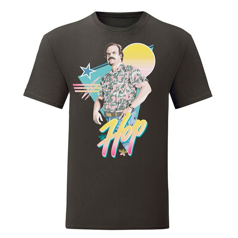 T-Shirt Manches courtes  de Stranger Things - 80's Jim Hopper - S à XXL - pour Femme - multicolore - Stranger Things