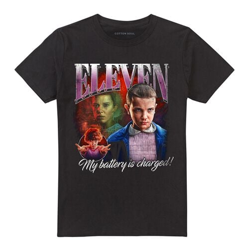 T-Shirt Manches courtes  de Stranger Things - Season 5 - Eleven Homage - S à XXL - pour Homme - noir - Stranger Things