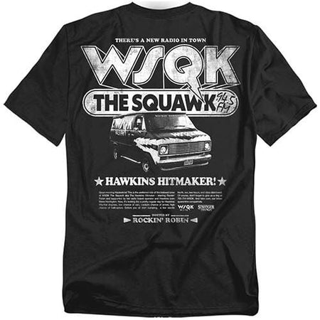 T-Shirt Manches courtes  de Stranger Things - Season 5 - Hawkins Hitmaker WSQK Back - S à XXL - pour Homme - noir - Stranger Things