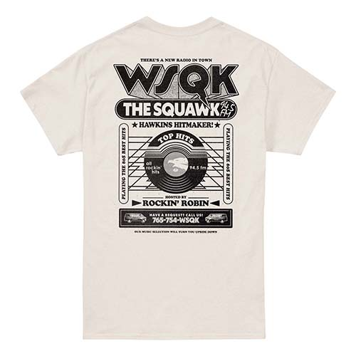 T-Shirt Manches courtes  de Stranger Things - Saison 5 - Hawkins Hitmaker WSQK - S à XXL - pour Homme - naturel - Stranger Things - View 2