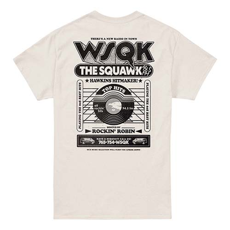 T-Shirt Manches courtes  de Stranger Things - Saison 5 - Hawkins Hitmaker WSQK - S à XXL - pour Homme - naturel - Stranger Things - View 2