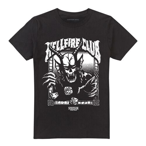 T-Shirt Manches courtes  de Stranger Things - Season 5 - Hellfire Club Mono - S à XXL - pour Homme - noir - Stranger Things