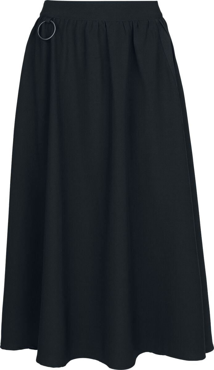 Jupe mi-longue Gothic de KIHILIST by KILLSTAR - Eryssa Midi Skirt - XS à L - pour Femme - noir - KIHILIST by KILLSTAR
