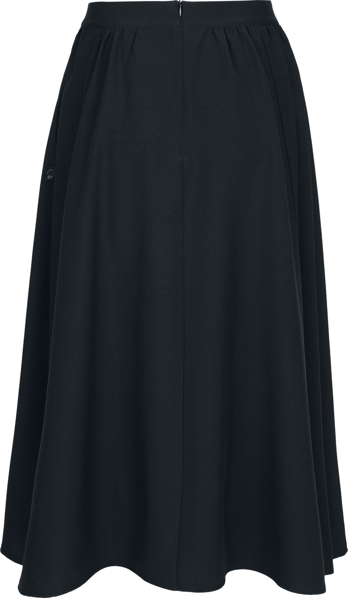 Jupe mi-longue Gothic de KIHILIST by KILLSTAR - Eryssa Midi Skirt - XS à L - pour Femme - noir - KIHILIST by KILLSTAR - View 2