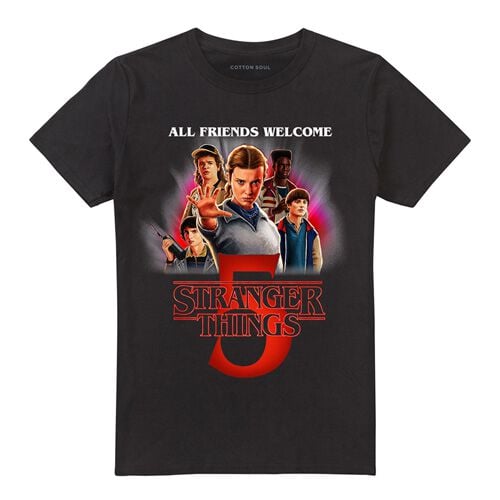 T-Shirt Manches courtes  de Stranger Things - Season 5 - Poster - S à XXL - pour Unisexe - noir - Stranger Things