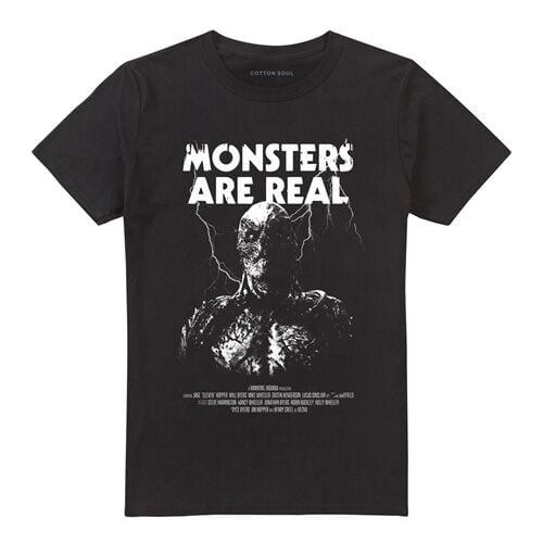 T-Shirt Manches courtes  de Stranger Things - Season 5 - Vecna Monsters Are Real - S à XXL - pour Homme - noir - Stranger Things