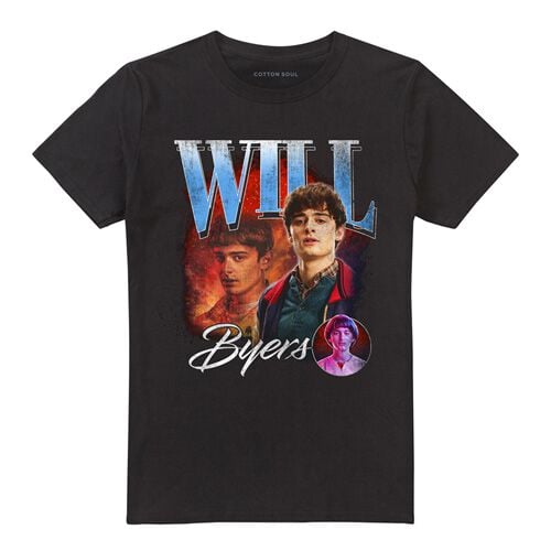 T-Shirt Manches courtes  de Stranger Things - Season 5 - Will Homage - S à XXL - pour Homme - noir - Stranger Things