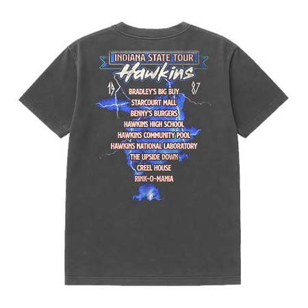 T-Shirt Manches courtes  de Stranger Things - Season 5 - Eleven 87 Tour Front Back - S à XXL - pour Homme - multicolore - Stranger Things - View 2