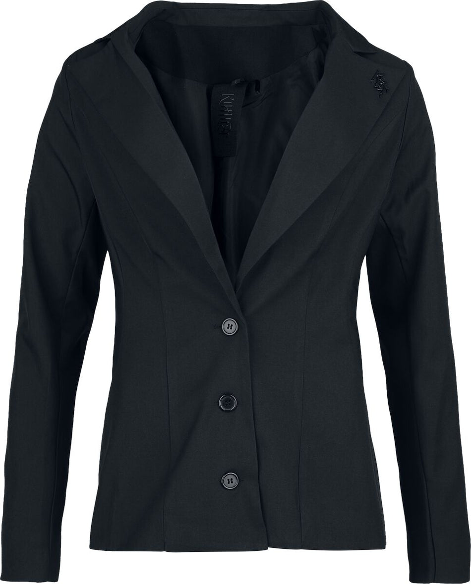 Blazer Gothic de KIHILIST by KILLSTAR - Oblivienne Jacket (Black) - XS à 4XL - pour Femme - noir - KIHILIST by KILLSTAR
