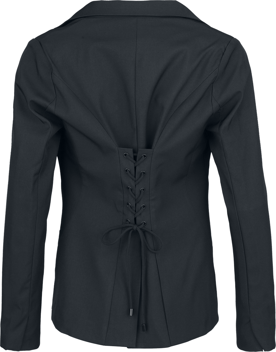 Blazer Gothic de KIHILIST by KILLSTAR - Oblivienne Jacket (Black) - XS à 4XL - pour Femme - noir - KIHILIST by KILLSTAR - View 2