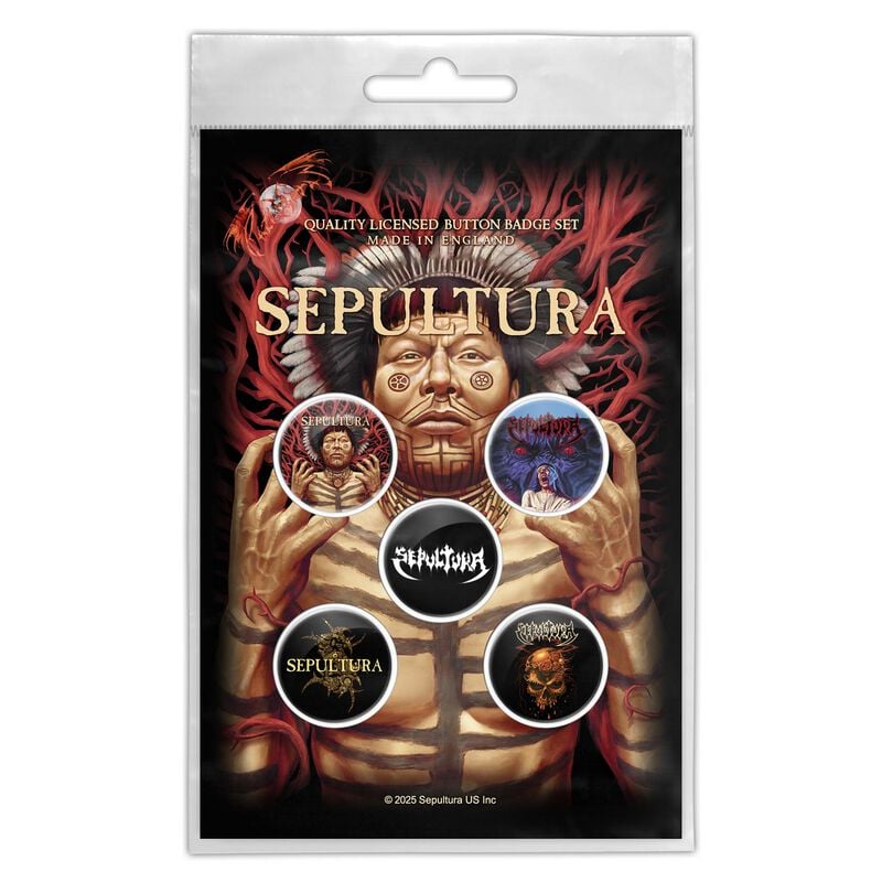 Badge  de Sepultura - Roots - pour Indifférent - multicolore - Sepultura