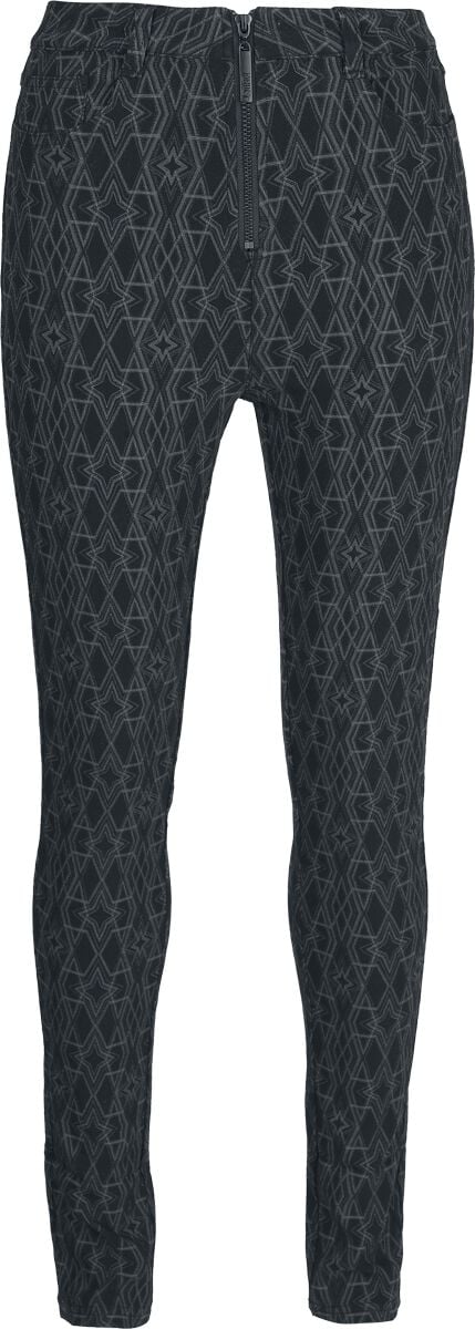Pantalon en toile Gothic de KIHILIST by KILLSTAR - Serathia Trousers - XS à 4XL - pour Femme - noir - KIHILIST by KILLSTAR