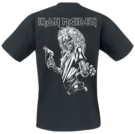 T-Shirt Manches courtes  de Iron Maiden - Killers Line Drawing Pocket Print - S à 5XL - pour Homme - noir - Iron Maiden - View 2