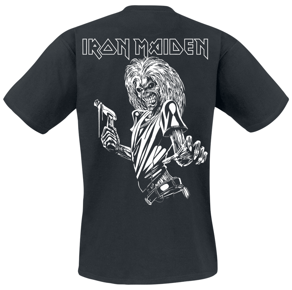 T-Shirt Manches courtes  de Iron Maiden - Killers Line Drawing Pocket Print - S à 5XL - pour Homme - noir - Iron Maiden - View 2