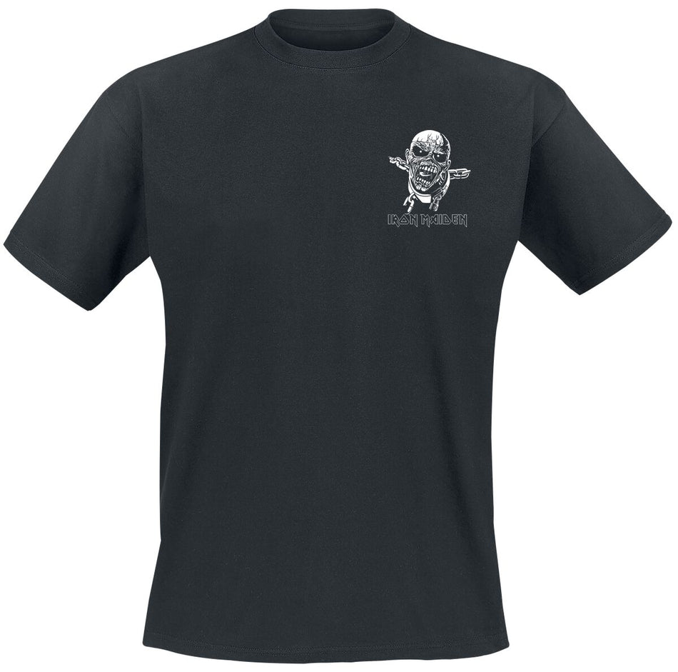 T-Shirt Manches courtes  de Iron Maiden - Piece Of Mind Line Drawing Pocket Print - S à 5XL - pour Homme - noir - Iron Maiden