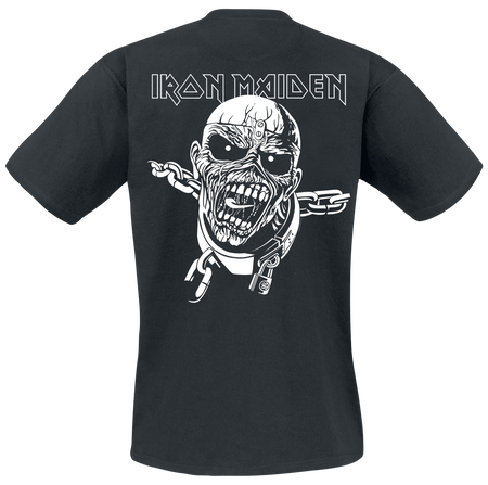 T-Shirt Manches courtes  de Iron Maiden - Piece Of Mind Line Drawing Pocket Print - S à 5XL - pour Homme - noir - Iron Maiden - View 2