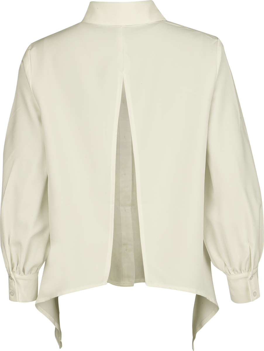 Chemisier Gothic de KIHILIST by KILLSTAR - Eriska Shirt (White) - XS à 4XL - pour Femme - blanc - KIHILIST by KILLSTAR - View 2