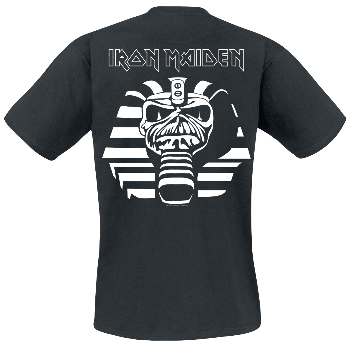 T-Shirt Manches courtes  de Iron Maiden - Powerslave Line Drawing pocket print - S à 5XL - pour Homme - noir - Iron Maiden - View 2