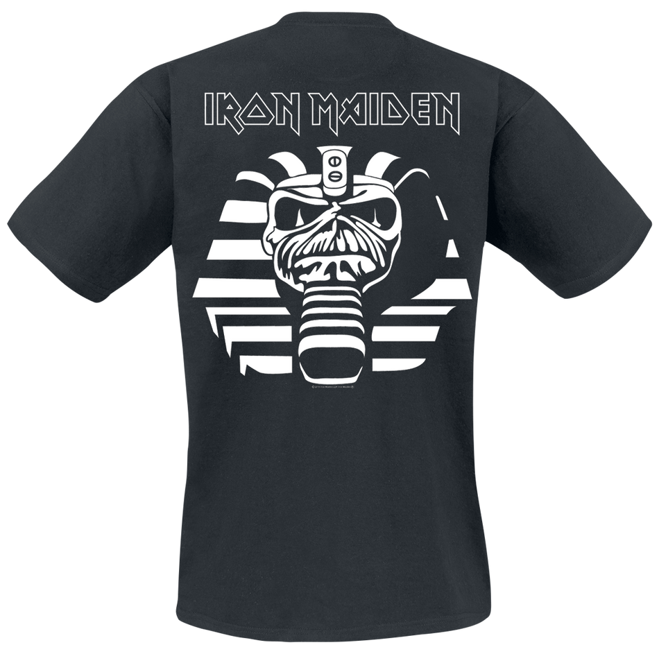 T-Shirt Manches courtes  de Iron Maiden - Powerslave Line Drawing pocket print - S à 5XL - pour Homme - noir - Iron Maiden - View 2