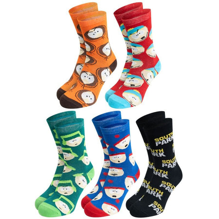 Chaussettes  de South Park - South Park - Chaussettes (Lot de 5 paires) - EU 40-45 - pour Homme - multicolore - South Park