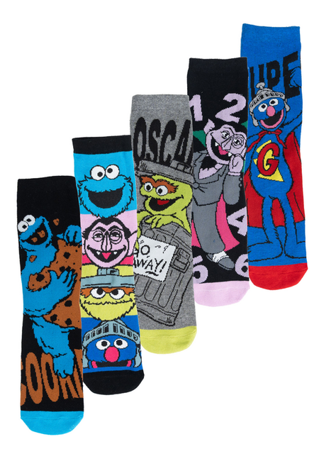 Chaussettes  de Sesame Street - Sesame Street - Chaussettes (Lot de 5 paires) - EU 40-45 - pour Homme - multicolore - Sesame Street - View 2