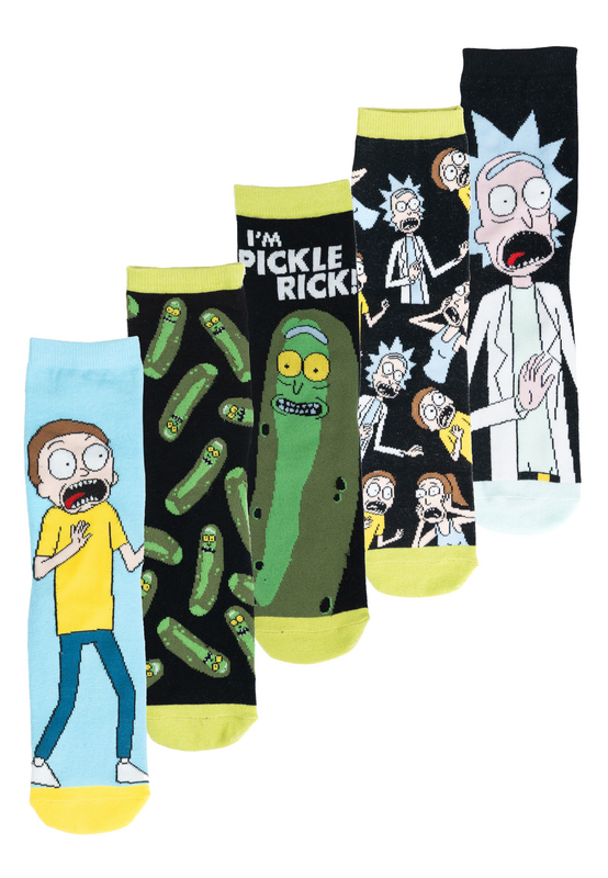 Chaussettes  de Rick & Morty - Rick & Morty - Chaussettes (Lot de 5 paires) - EU 40-45 - pour Homme - multicolore - Rick & Morty - View 2