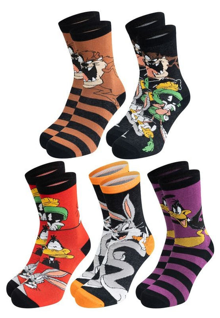 Chaussettes  de Looney Tunes - Looney Tunes - Chaussettes (Lot de 5 paires) - EU 40-45 - pour Homme - multicolore - Looney Tunes