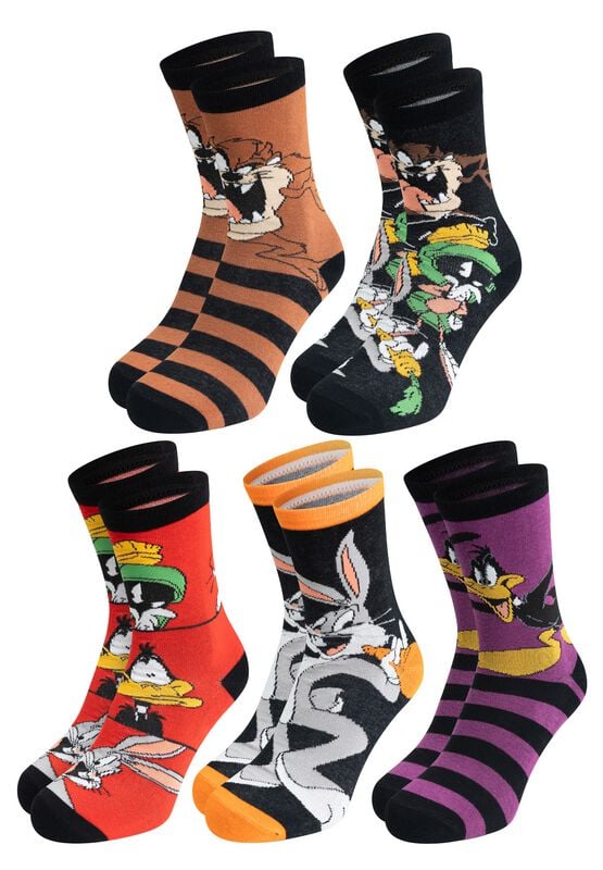 Chaussettes  de Looney Tunes - Looney Tunes - Chaussettes (Lot de 5 paires) - EU 40-45 - pour Homme - multicolore - Looney Tunes